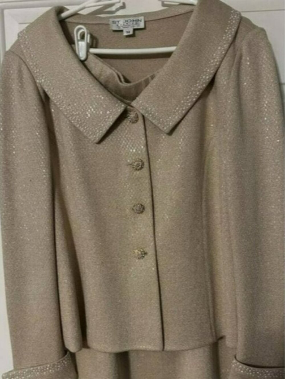 ST. JOHN Collection Metallic suit